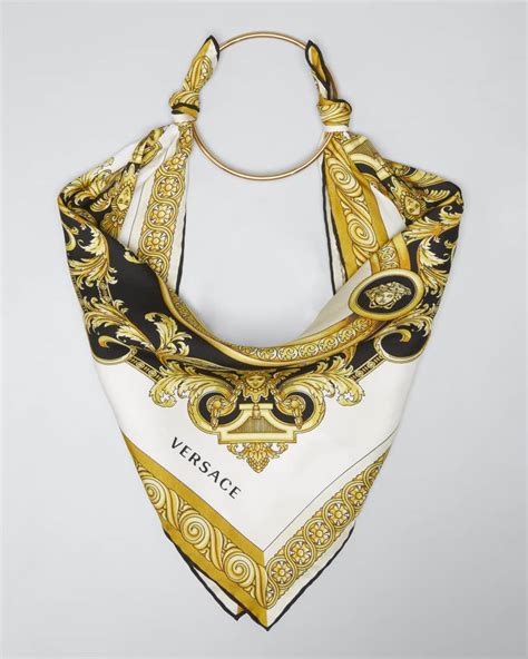 versace silk scarf